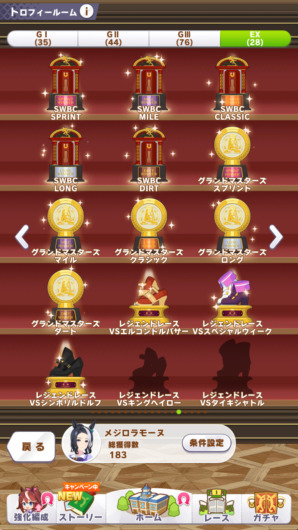 メジロラモーヌ全冠Extra レーストロフィー2